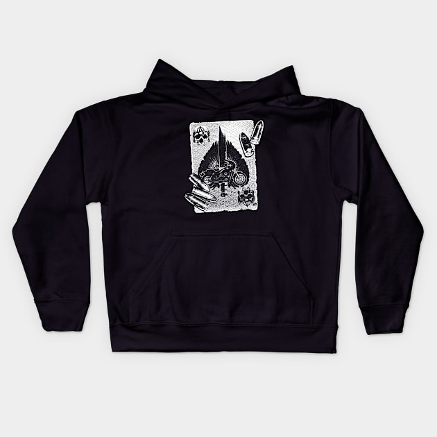 The Mr. Mayhem Card Kids Hoodie by CheddarTees